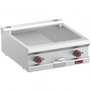 PLAQUE DE CUISSON ELECTRIQUE 1/2 LISSE 1/2 RAINUREE MODULE 1/1  TOP DIAMOND dans PLAQUE A SNACKER