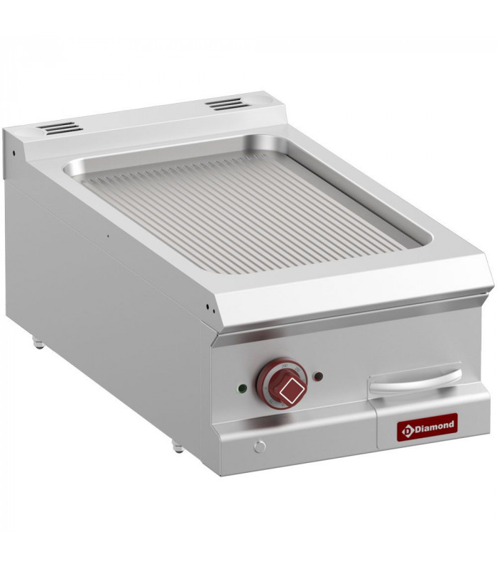 PLAQUE DE CUISSON ELECTRIQUE RAINUREE MODULE 1/2 TOP DIAMOND dans PLAQUE A SNACKER