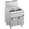 FRITEUSE GAZ 2 CUVES 14LT SUR ARMOIRE DIAMOND dans GAZ