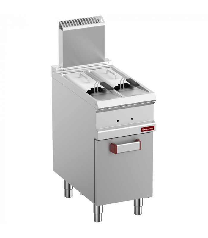 FRITEUSE GAZ 2 CUVES DE 7LT SUR ARMOIRE DIAMOND dans GAZ