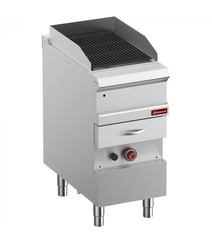 GRILL VAPEUR GAZ GRILLE EN FONTE DOUBLE FACE MODULE 1/2 DIAMOND dans GRILL VAPEUR