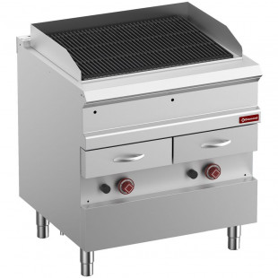 GRILL VAPEUR GAZ GRILLE EN FONTE DOUBLE FACE MODULE 1/1 DIAMOND dans GRILL VAPEUR