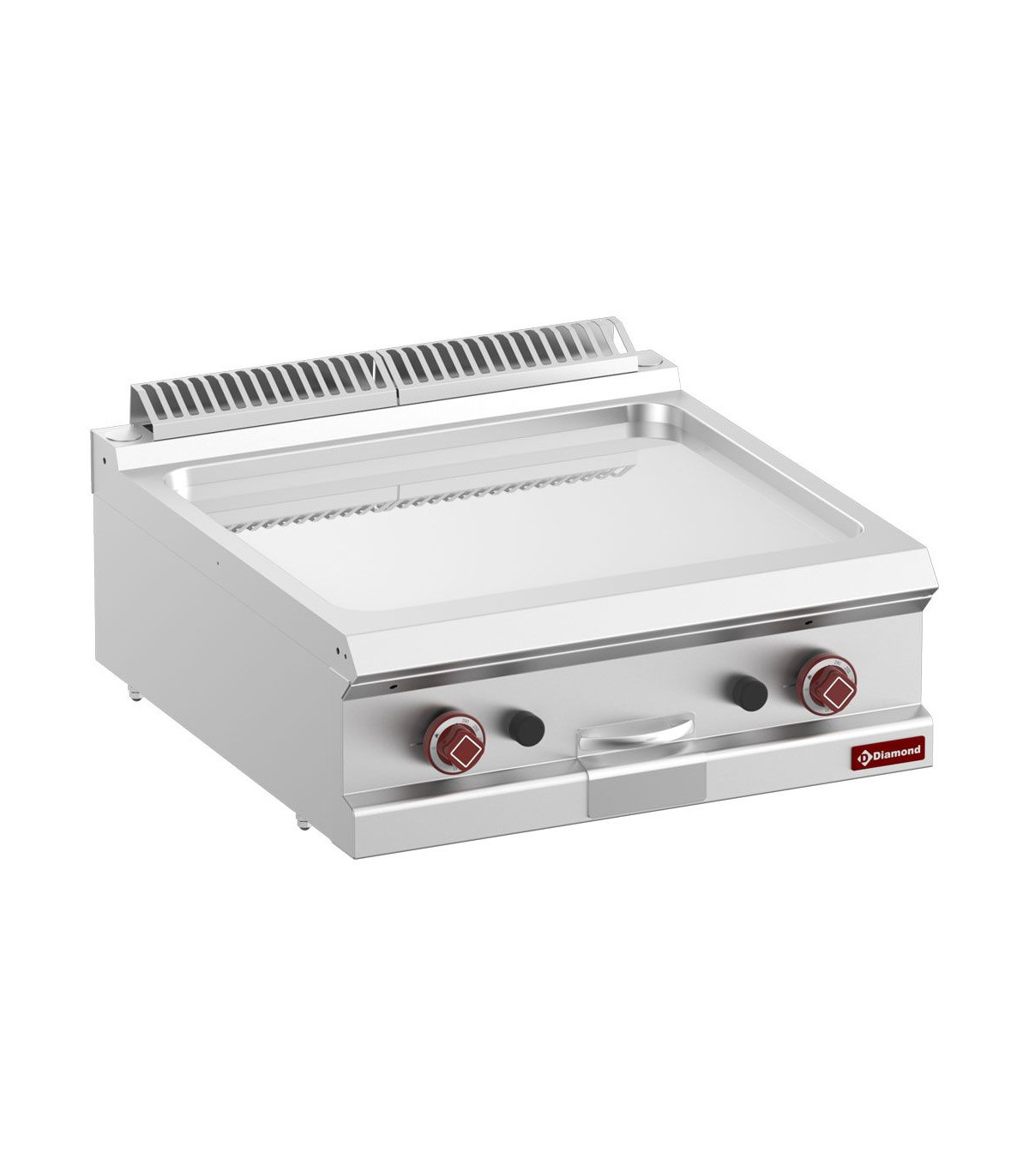 PLAQUE DE CUISSON GAZ LISSE CHROME DUR MODULE 1/1 TOP DIAMOND dans PLAQUE A SNACKER