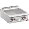 PLAQUE DE CUISSON GAZ 1/2 LISSE 1/2 RAINUREE MODULE 1/1 TOP DIAMOND dans PLAQUE A SNACKER