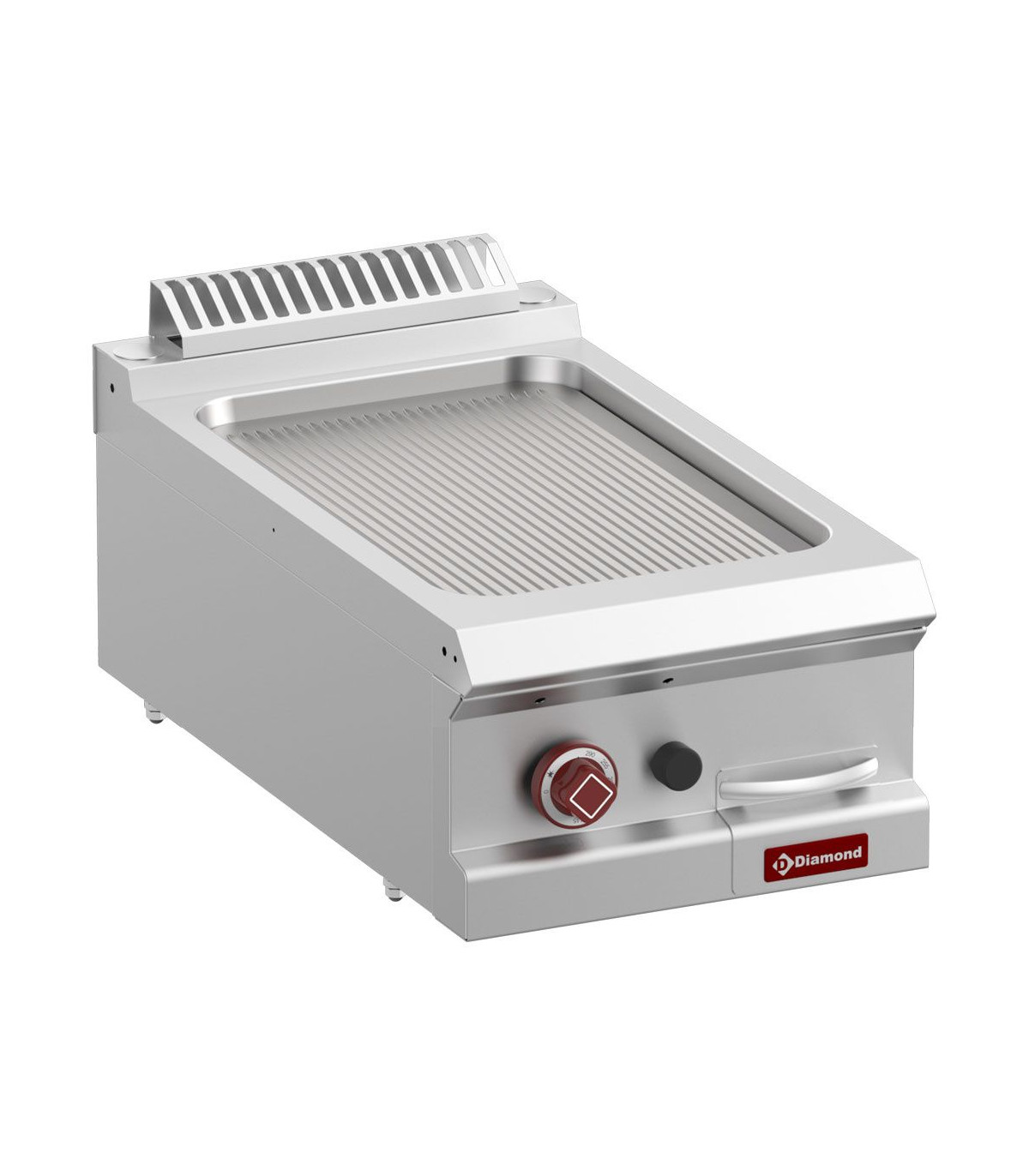 PLAQUE DE CUISSON GAZ RAINUREE MODULE 1/2 -TOP- DIAMOND dans PLAQUE A SNACKER