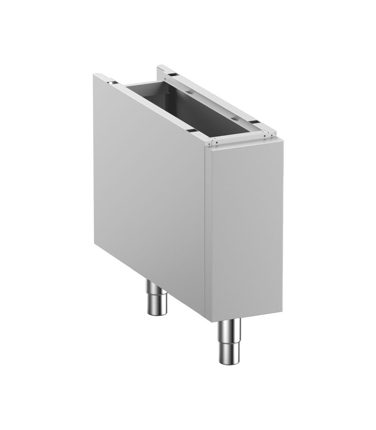 SOUBASSEMENT FERME SUR PIEDS INOX REGLABLES 20CM DIAMOND dans DIAMOND