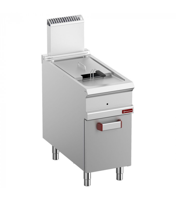 FRITEUSE GAZ 1 CUVE 18LT 18KW SUR MEUBLE FERME OPTIMA 900 DIAMOND dans GAZ