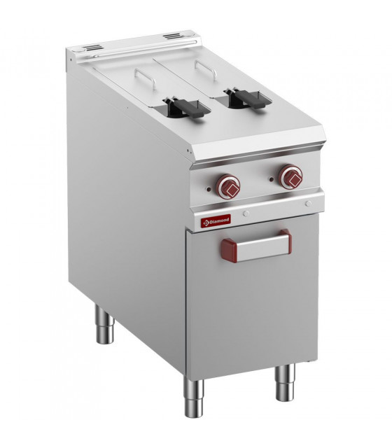 FRITEUSE ELECTRIQUE 2 CUVES 8LT SUR MEUBLE FERME OPTIMA 900 DIAMOND dans ELECTRIQUE