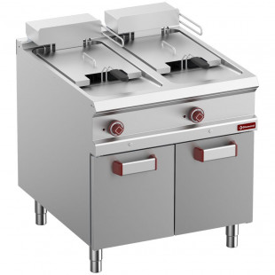 FRITEUSE ELECTRIQUE 2 CUVES 18LT SUR MEUBLE FERMEE OPTIMA 900 DIAMOND dans ELECTRIQUE