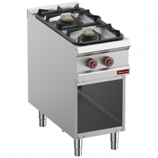 FOURNEAU 2 FEUX GAZ ARMOIRE OUVERTE OPTIMA 900 DIAMOND dans GAZ