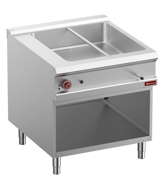 BAIN-MARIE ELECTRIQUE 8XGN1/3-150MM ARMOIRE OUVERTE OPTIMA 900 DIAMOND dans BAIN-MARIE