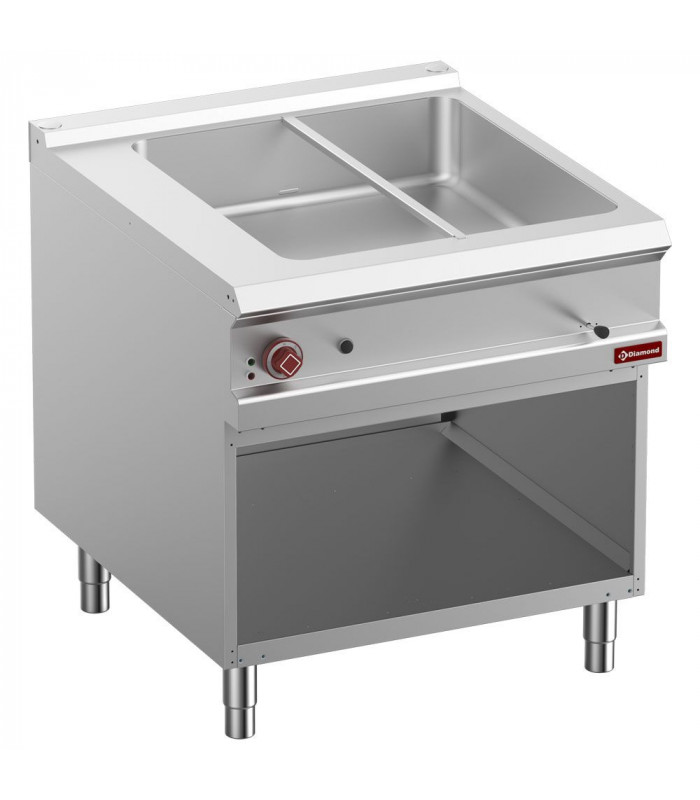 BAIN-MARIE ELECTRIQUE 8XGN1/3-150MM ARMOIRE OUVERTE OPTIMA 900 DIAMOND dans BAIN-MARIE
