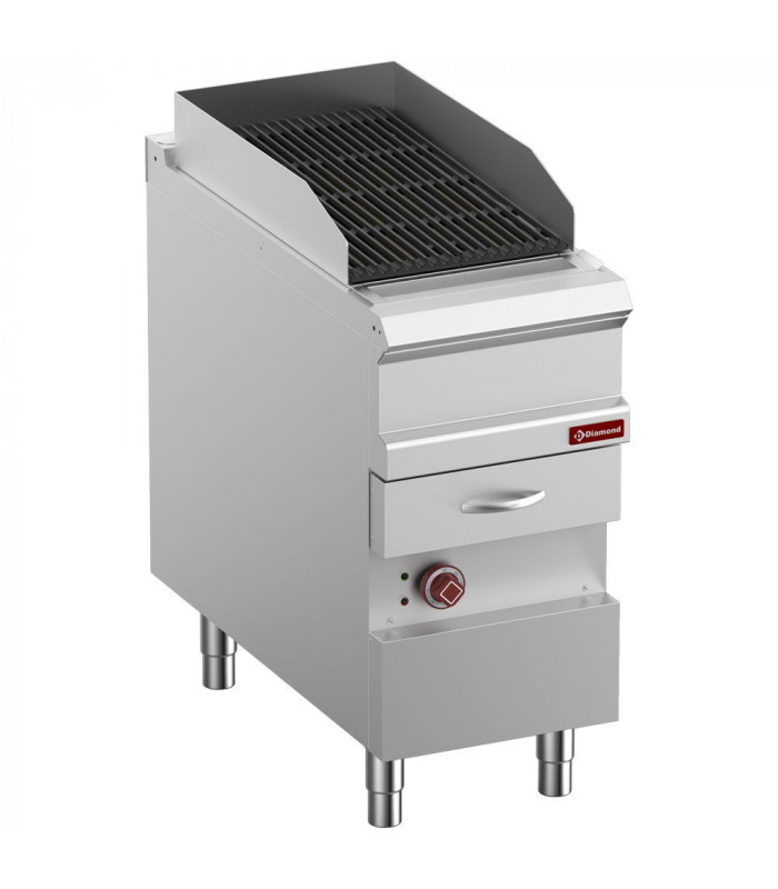 GRILL VAPEUR ELECTRIQUE GRILLE EN FONTE DOUBLE FACE MODULE 1/2 OPTIMA 900 DIAMOND dans CUISEUR A PATES