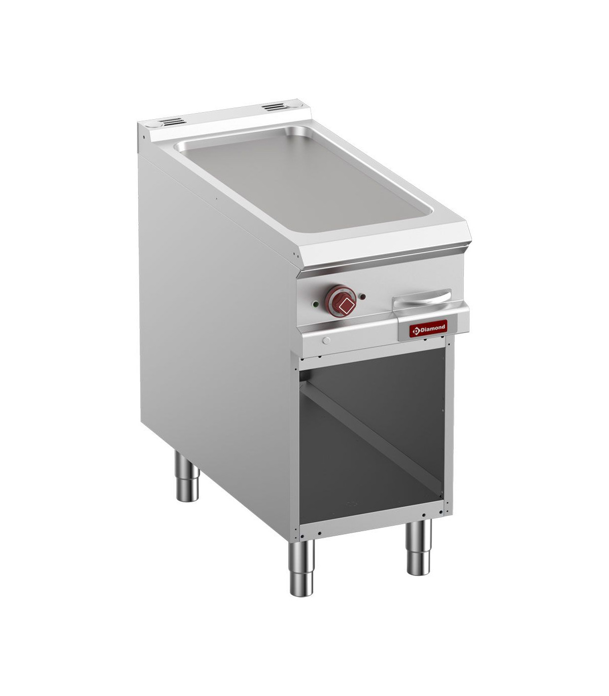 PLAQUE DE CUISSON LISSE ELECTRIQUE MODULE 1/2 ARMOIRE OUVERTE OPTIMA 900 DIAMOND dans PLAQUE A SNACKER