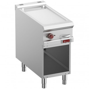 PLAQUE DE CUISSON LISSE ELECTRIQUE CHROMEE MODULE 1/2 ARMOIRE OUVERTE OPTIMA 900 DIAMOND dans PLAQUE A SNACKER
