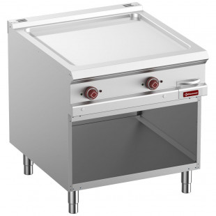 PLAQUE DE CUISSON LISSE ELECTRIQUE CHROMEE MODULE 1/1 ARMOIRE OUVERTE OPTIMA 900 DIAMOND dans PLAQUE A SNACKER