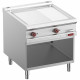 PLAQUE CUISSON 2/3 LISSE & 1/3 RAINUREE ELECTRIQUE CHROMEE ARMOIRE OUVERTE OPTIMA 900 DIAMOND