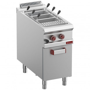 CUISEUR A PATES GAZ 1 CUVE 40LT SUR MEUBLE FERME SANS PANIERS OPTIMA 900 DIAMOND dans CUISEUR A PATES