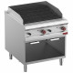 GRILL PIERRE DE LAVE MODULE 1/1 GRILLE 2 FACES EN FONTE ARMOIRE OUVERTE OPTIMA 900 DIAMOND