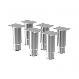 KIT DE 6 PIEDS INOX REGLABLE (H.125MM) DIAMOND dans DIAMOND