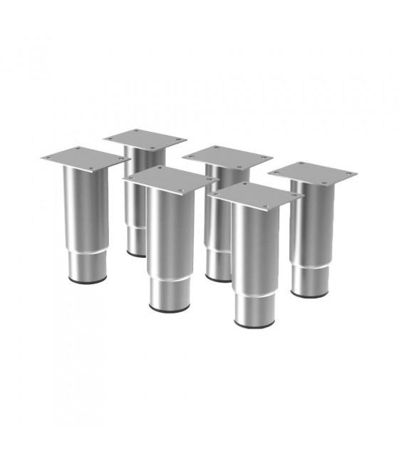 KIT DE 6 PIEDS INOX REGLABLE (H.125MM) DIAMOND dans DIAMOND