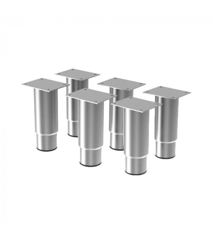 KIT DE 6 PIEDS INOX REGLABLE (H.125MM) DIAMOND dans DIAMOND