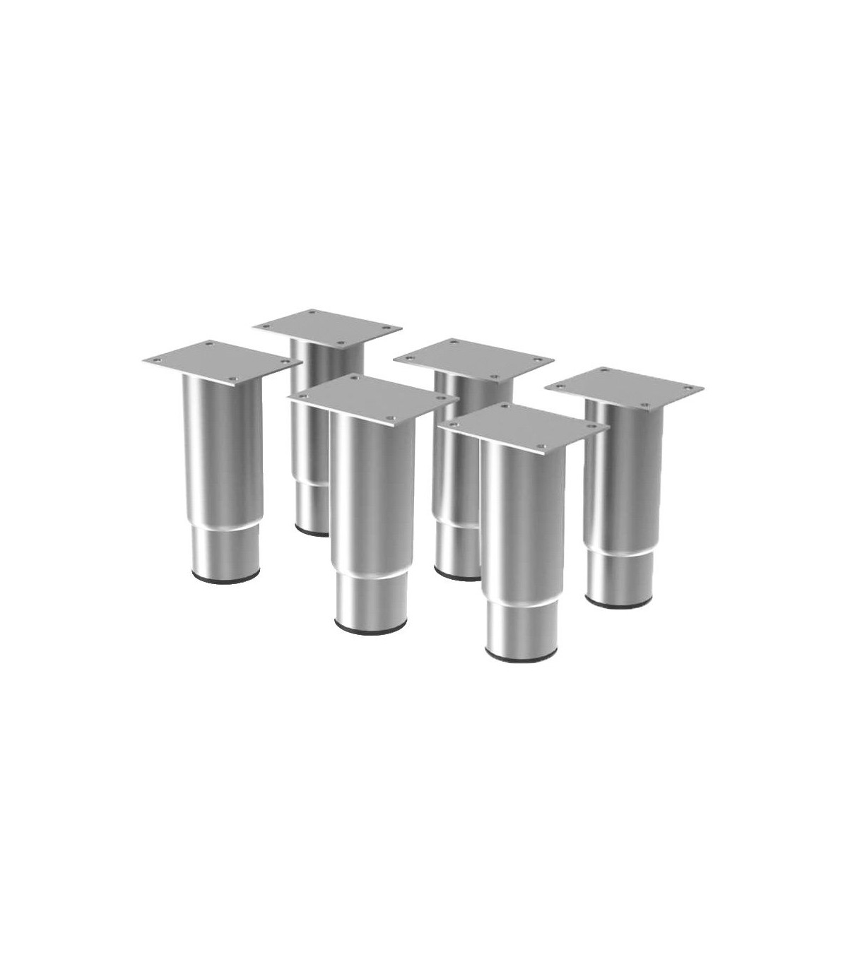 KIT DE 6 PIEDS INOX REGLABLE (H.125MM) DIAMOND dans DIAMOND