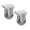 ROUE EN ACIER INOX Ø100MM 2 PIECES DIAMOND dans DIAMOND