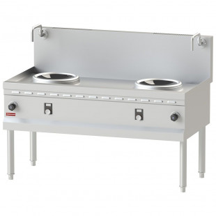 FOURNEAU WOK INDUCTION 2 ZONES Ø300MM DIAMOND dans WOK