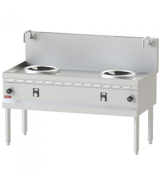 FOURNEAU WOK INDUCTION 2 ZONES Ø300MM DIAMOND dans WOK