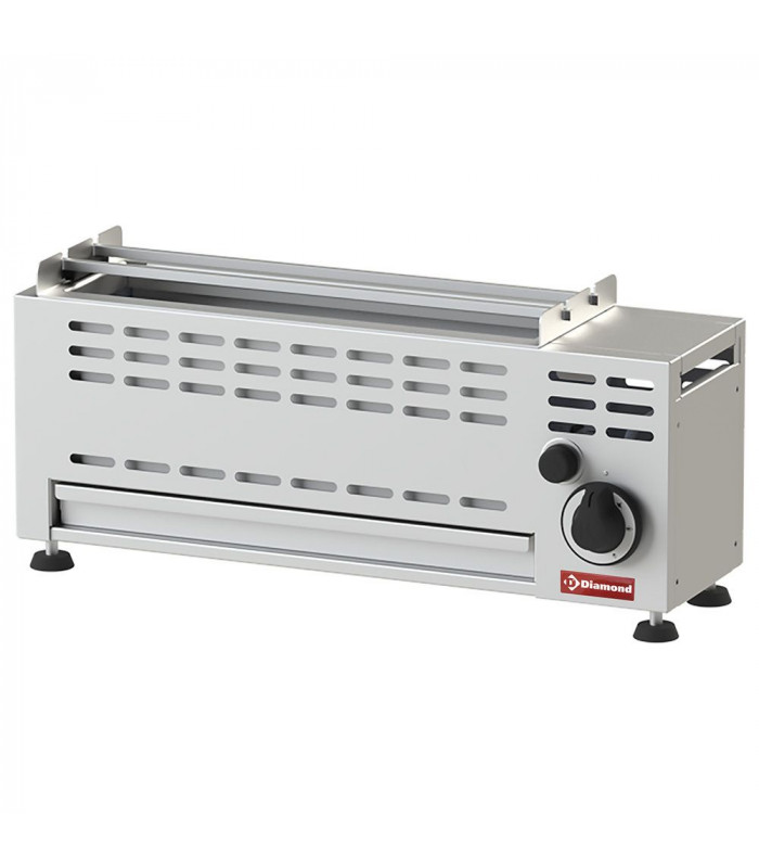 GRILL BROCHETTE GAZ 1 BRULEUR 7KW DIAMOND dans BARBECUE