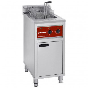 FRITEUSE ELECTRIQUE AVEC SYSTEME DE FILTRATION 1 CUVE 16LT SUR MEUBLE DIAMOND dans ELECTRIQUE