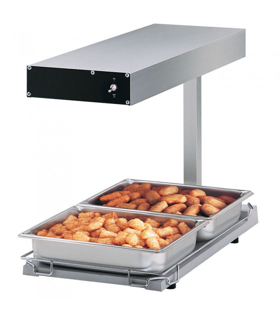 CHAUFFE ALIMENTS A POSER INFRAROUGE PLAN GN1/1 DIAMOND dans PONT CHAUFFANT