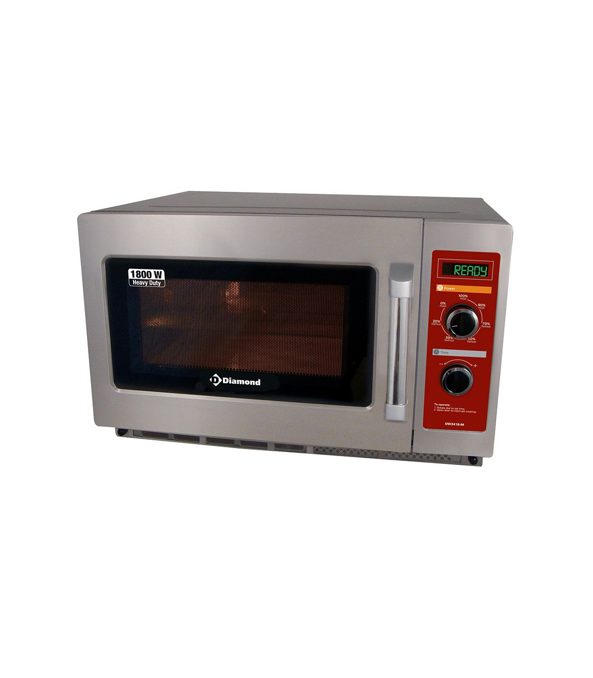 MICRO-ONDES GN2/3 INOX MECANIQUE 1800W 36LT DIAMOND dans MICRO-ONDES