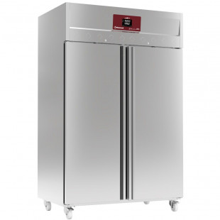 ARMOIRE DE CONGELATION VENTILEE 1400LT 2 PORTES GN2/1 SUR ROUES DIAMOND dans CONSERVATEUR INOX