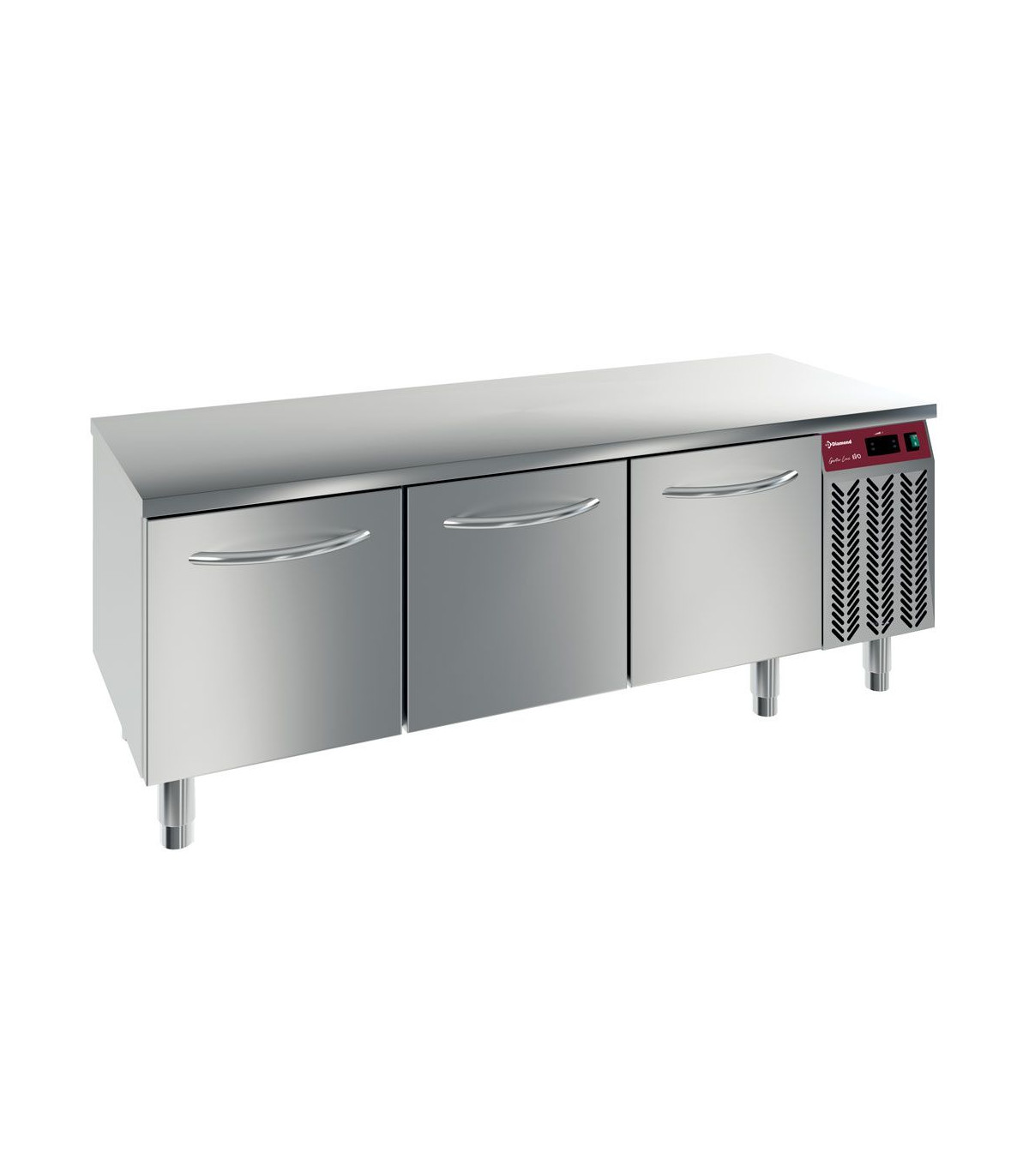 SOUBASSEMENT REFRIGERE 3 TIROIRS GN1/2+1/3 H200MM P600 DIAMOND dans SOUSBASSEMENT REFRIGERES