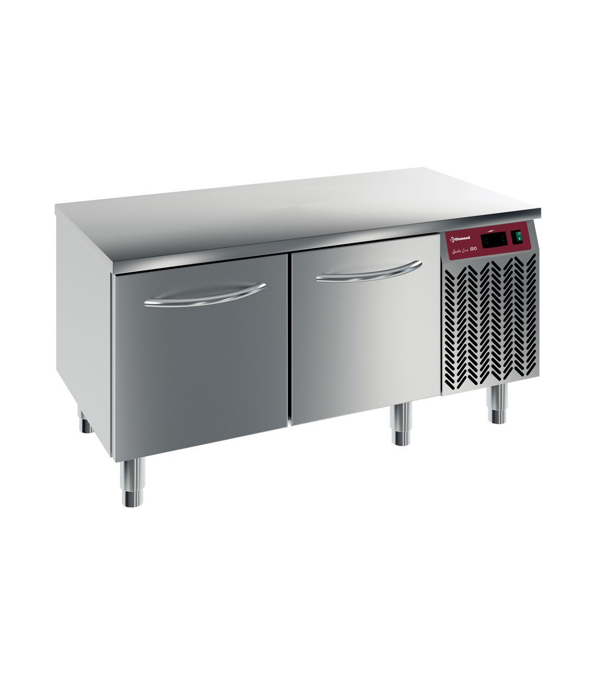 SOUBASSEMENT REFRIGERE 2 TIROIRS GN1/2+1/3-H200MM P600 DIAMOND dans SOUSBASSEMENT REFRIGERES