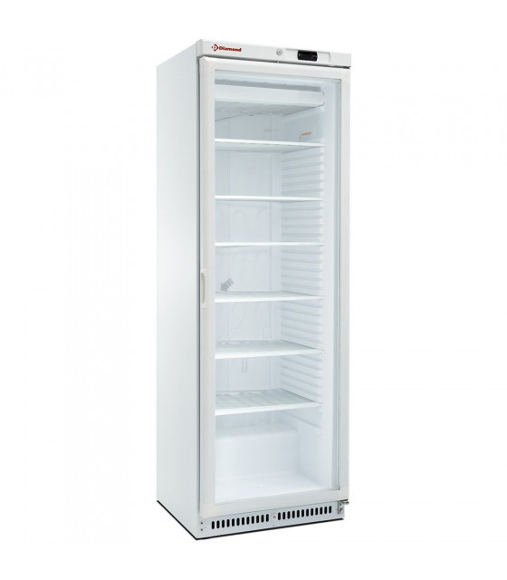 ARMOIRE CONGELATEUR STATIQUE VITREE 400LT BLANC DIAMOND dans CONSERVATEUR BLANC