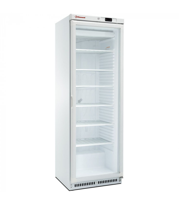 ARMOIRE CONGELATEUR STATIQUE VITREE 400LT BLANC DIAMOND dans CONSERVATEUR BLANC