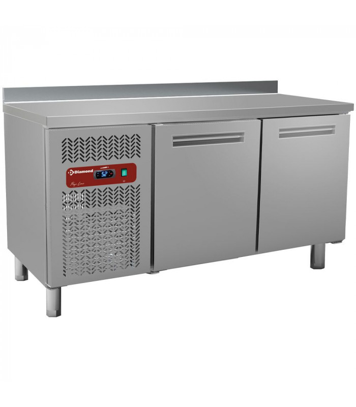 TABLE FRIGORIFIQUE VENTILEE 2 PORTES  0° +8°C AVEC DOSSERET P600 DIAMOND dans TABLES REFRIGEREES