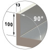 TABLE FRIGORIFIQUE VENTILEE 2 PORTES  0° +8°C AVEC DOSSERET P600 DIAMOND dans TABLES REFRIGEREES