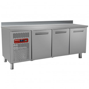 TABLE FRIGORIFIQUE VENTILEE 3 PORTES  0° +8°C AVEC DOSSERET DIAMOND dans TABLES REFRIGEREES