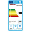 TABLE FRIGORIFIQUE VENTILEE 3 PORTES  0° +8°C AVEC DOSSERET DIAMOND dans TABLES REFRIGEREES