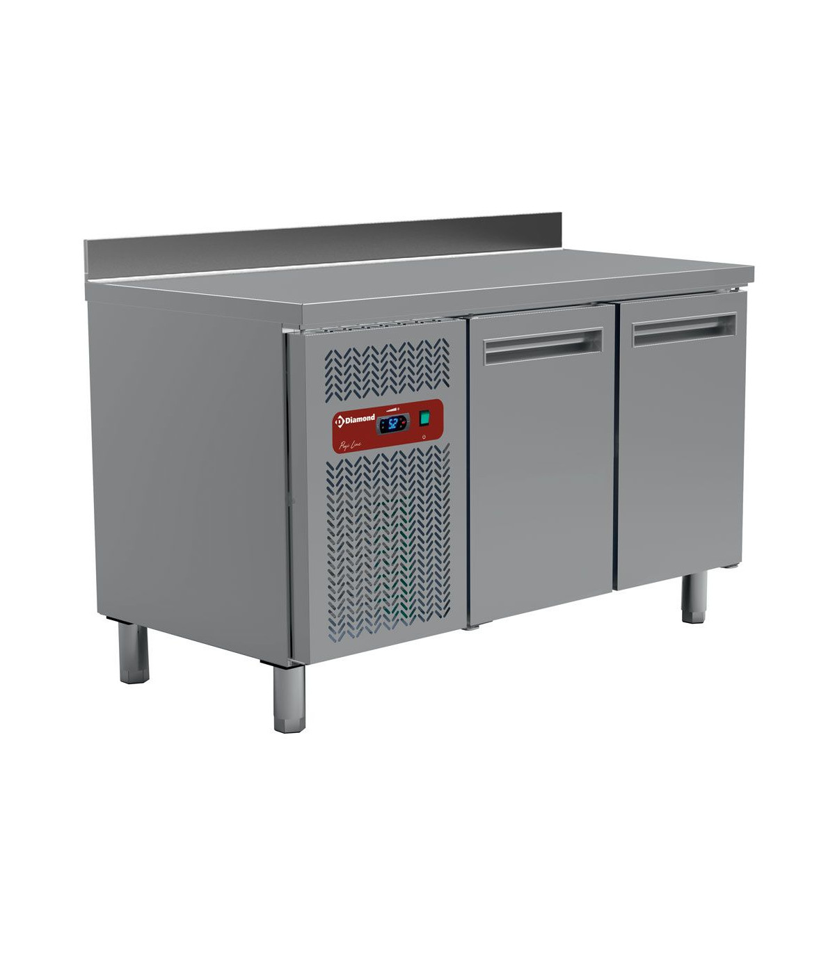 TABLE FRIGORIFIQUE VENTILEE 2 PORTES GN1/1 AVEC DOSSERET DIAMOND dans TABLES REFRIGEREES