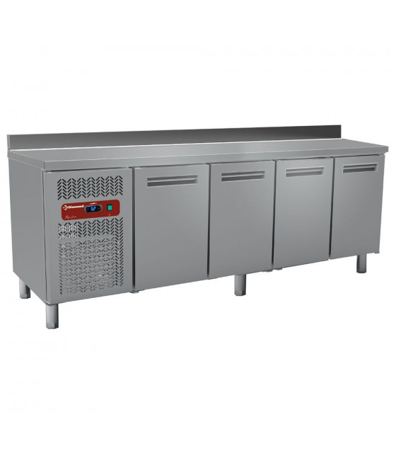 TABLE REFRIGEREE VENTILEE 0°C+8°C 4 PORTES AVEC DOSSERET DIAMOND dans TABLES REFRIGEREES