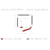 CHAMBRE FROIDE 80MM DIMENSIONS INTERIEURE 1230X1030XH2030MM 2.57M³ DIAMOND dans CHAMBRE FROIDE SANS GROUPE