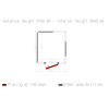 CHAMBRE FROIDE 80MM DIMENSIONS INTERIEURE 2030X1830XH2030MM 7.54M³ DIAMOND dans CHAMBRE FROIDE SANS GROUPE