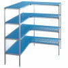KIT RAYONNAGES ALUMINIUM EN L 4 NIVEAUX DIAMOND dans ETAGERE CHAMBRE FROIDE