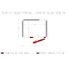 CHAMBRE FROIDE 80MM DIMENSIONS INTERIEURE 1430X1030XH2030MM 2.99M³ DIAMOND dans CHAMBRE FROIDE SANS GROUPE