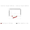CHAMBRE FROIDE 80MM DIMENSIONS INTERIEURE 2030X1230XH2030MM 5.07M³ DIAMOND dans CHAMBRE FROIDE SANS GROUPE